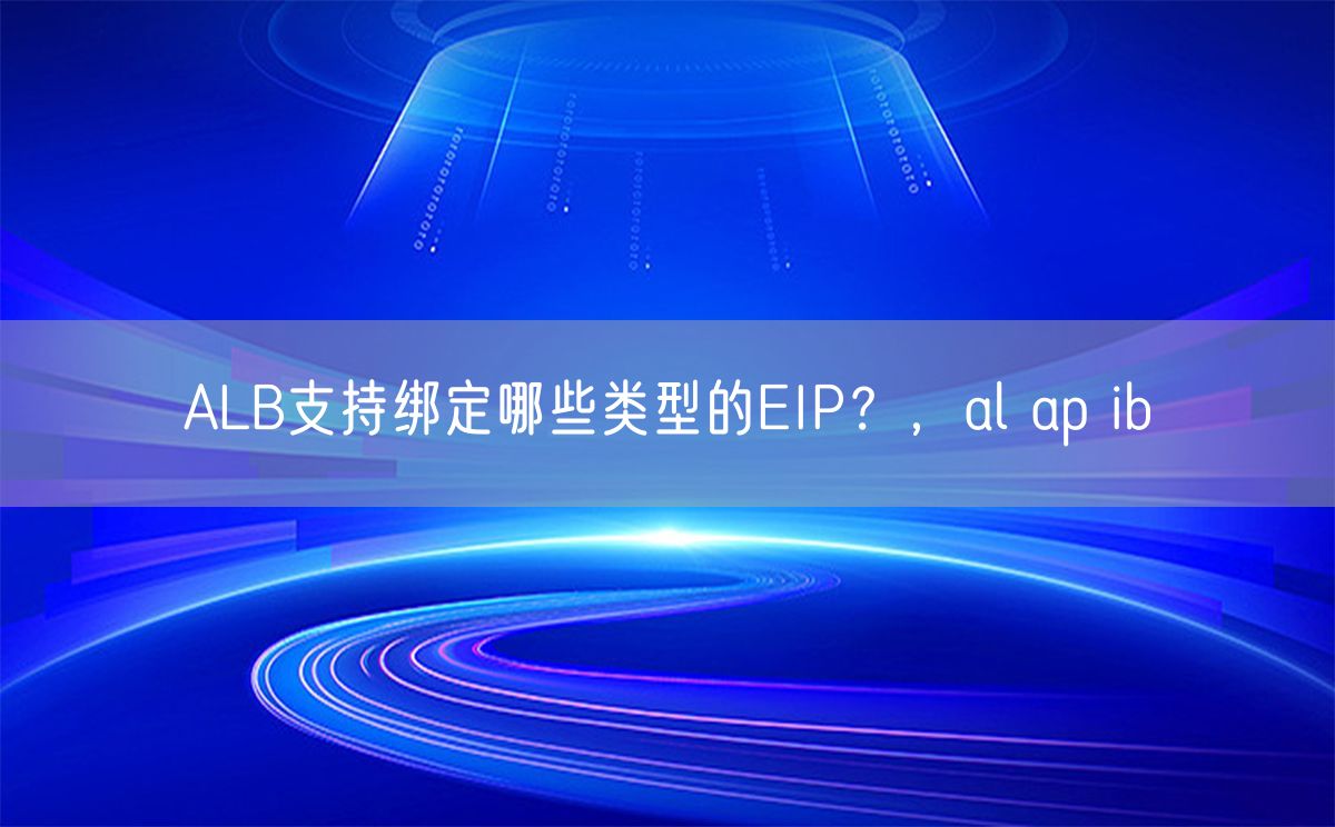ALB支持绑定哪些类型的EIP？，al ap ib(图1)